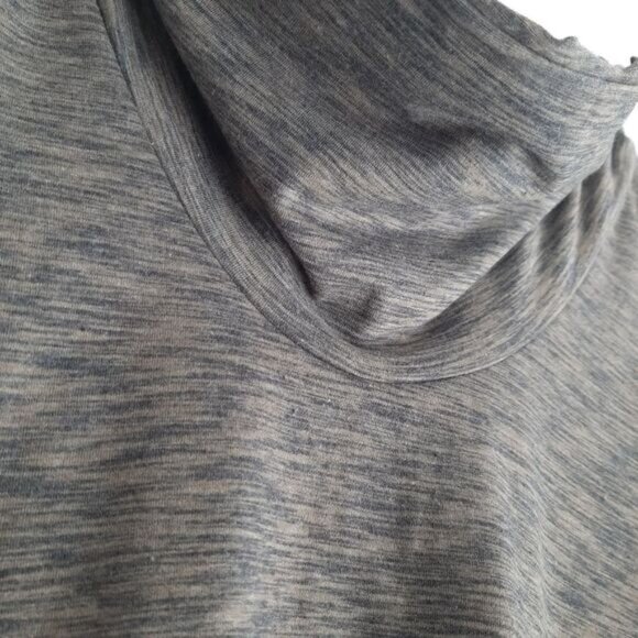 NEON BUDDHA Relaxed Fit Asymmetric Hem Sweatshirt Mockneck Melange Grey Sz S - Picture 6 of 12